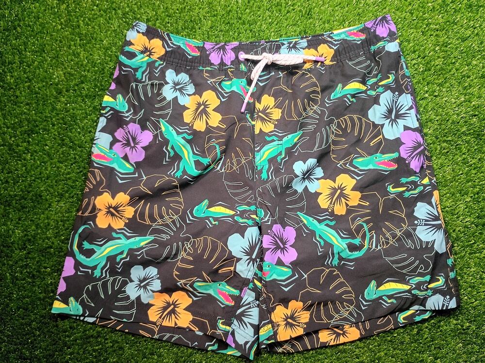 Member's Mark Men's Medium Floral Crocodile Swim Trunks NWT